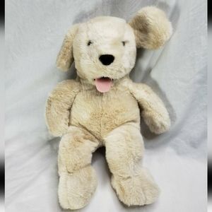 Plush Puppy Golden Lab Dog Barks 12" Stuffed Animal